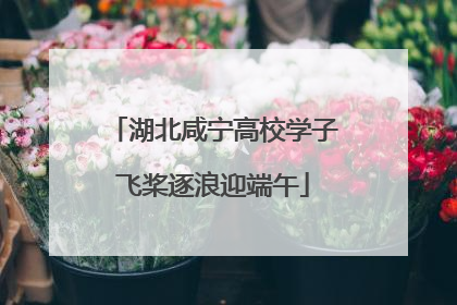 湖北咸宁高校学子飞桨逐浪迎端午