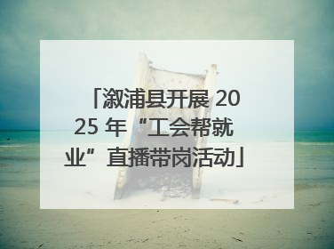 溆浦县开展 2025 年“工会帮就业”直播带岗活动