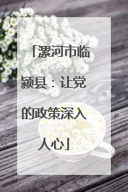 漯河市临颍县：让党的政策深入人心