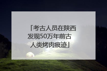 考古人员在陕西发现50万年前古人类烤肉痕迹