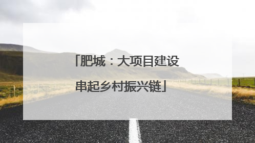 肥城：大项目建设串起乡村振兴链