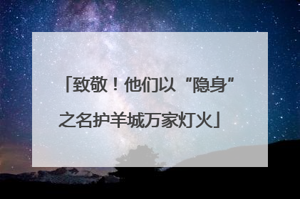 致敬！他们以“隐身”之名护羊城万家灯火