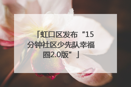 虹口区发布“15分钟社区少先队幸福圈2.0版”