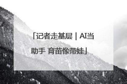 记者走基层｜AI当助手 育苗像带娃