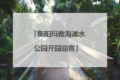 衡阳玛雅海滩水公园开园迎客