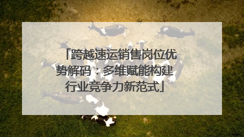 跨越速运销售岗位优势解码：多维赋能构建行业竞争力新范式