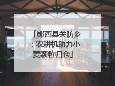 郧西县关防乡：农耕机助力小麦颗粒归仓