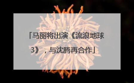 马丽将出演《流浪地球3》，与沈腾再合作