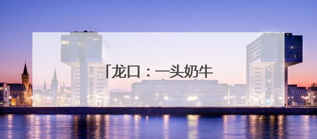 龙口：一头奶牛的“智慧生活”