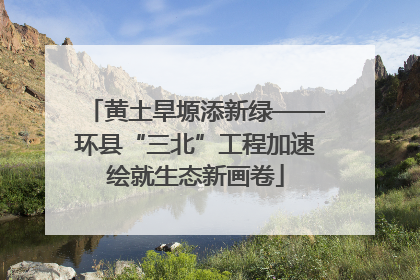 黄土旱塬添新绿——环县“三北”工程加速绘就生态新画卷