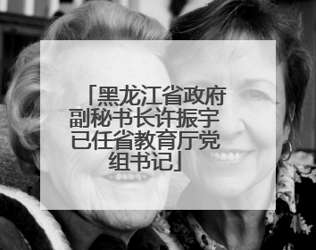 黑龙江省政府副秘书长许振宇已任省教育厅党组书记