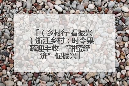 （乡村行·看振兴）浙江乡村：时令果蔬迎丰收 “甜蜜经济”促振兴