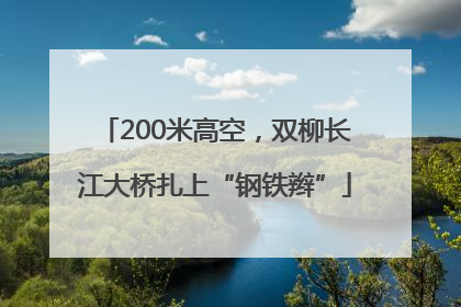 200米高空，双柳长江大桥扎上“钢铁辫”