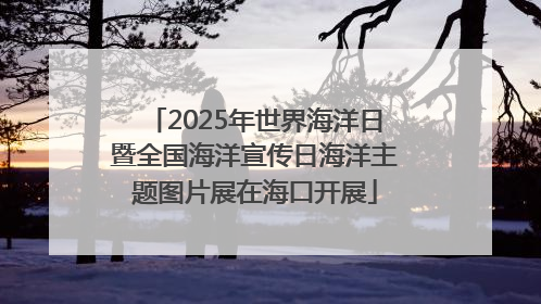 2025年世界海洋日暨全国海洋宣传日海洋主题图片展在海口开展