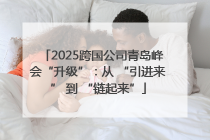 2025跨国公司青岛峰会“升级”：从 “引进来” 到 “链起来”