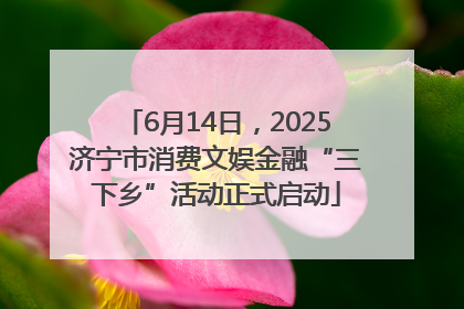 6月14日，2025济宁市消费文娱金融“三下乡”活动正式启动