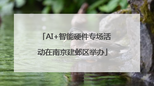 AI+智能硬件专场活动在南京建邺区举办