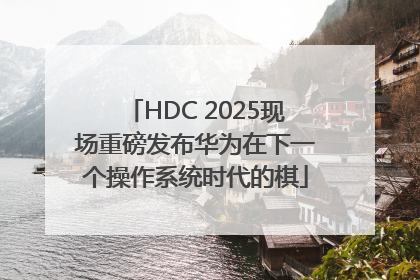 HDC 2025现场重磅发布华为在下一个操作系统时代的棋