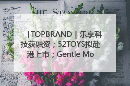 TOPBRAND｜乐享科技获融资；52TOYS拟赴港上市；Gentle Monster合作谷歌；Valentino传播官离职